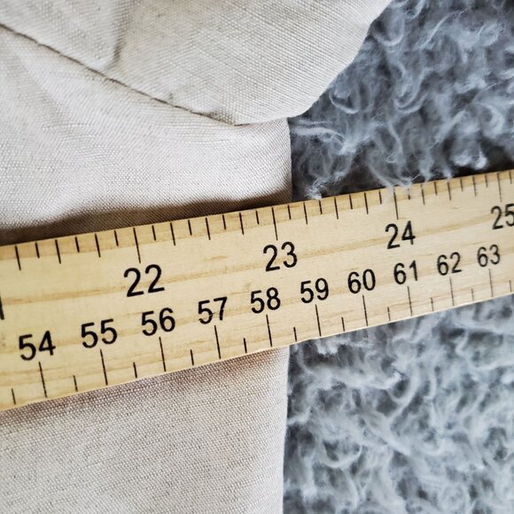 Laura Scott Jacket Women 18W Tan Classic Linen Blend Single-Breasted Blazer - Picture 6 of 8